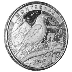 1 oz silver 2023 EC8 DOLPHINS $2 BU DOMINICA Eastern Caribbean 