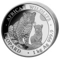 1 kilo silver SOMALIA LEOPARD 2023 Shillings 2 000