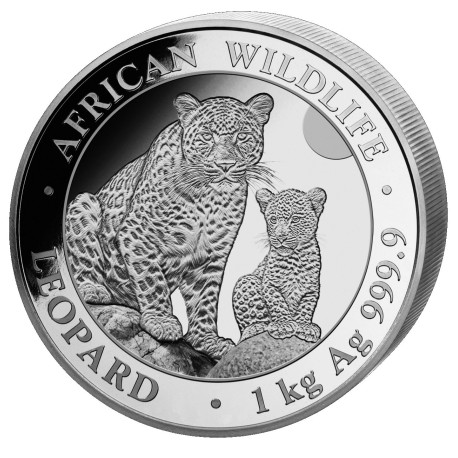 1 kilo silver SOMALIA LEOPARD 2023 Shillings 2 000