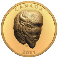 Canada 1 oz GOLD BUFFALO 2021 HIGH RELIEF $25 Proof NGC PF70