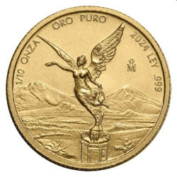 Mexico 1/10 oz gold LIBERTAD 2024 BU
