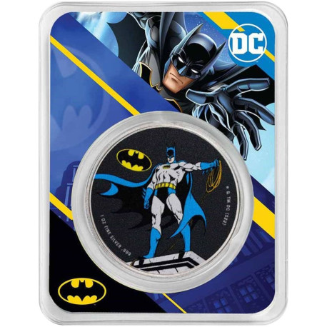 Justice League 1 oz silver BATMAN 2023 BU $2