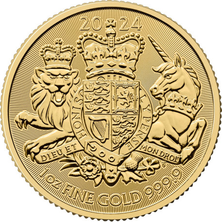 GOLD 1 oz GOLD The ROYAL ARMS 2023 £100 bu