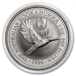 1 oz silver KOOKABURRA 1996 Privy BASLER STAB