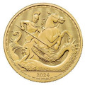 UK 1 oz GOLD ST GEORGE & The DRAGON 2024 £2 bu