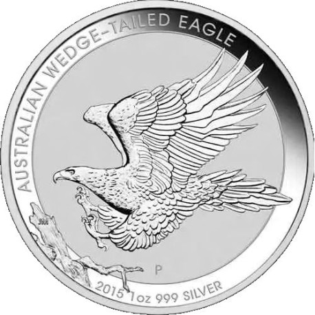 1 oz silver WEDGE TAILED EAGLE 2015