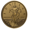 GIBRALTAR 1 oz GOLD LADY JUSTICE 2023 £10 proof like