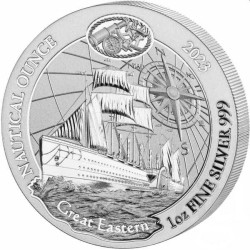 1 oz SILVER RWANDA NAUTICAL USS CONSTITUTION 2022 Amafranga 50