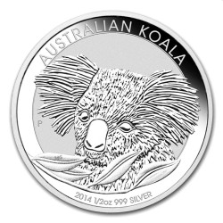 1/2 oz silver KOALA 2014 $0.50 bu