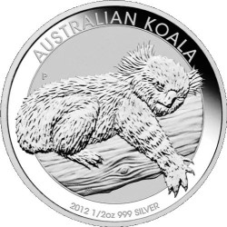 1/2 oz silver KOALA 2012 $0.50 bu