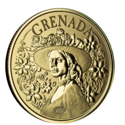 1 oz GOLD GRENADA 2023 LA DIABLESSE Eastern Caribbean $10 Proof-Like