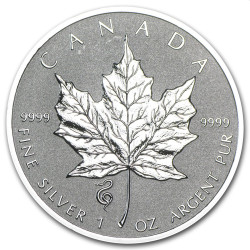 1 oz silver Maple Leaf 2013 gilded