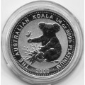 PM 1/4 oz PLATINUM KOALA 1992 bu $25