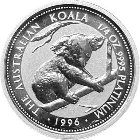 PM 1/4 oz PLATINUM KOALA 1991 bu $25