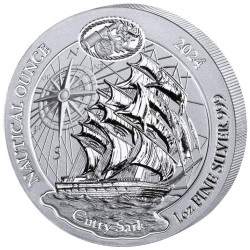 1 oz SILVER RWANDA NAUTICAL CUTTY SARK 2024 Amafranga 50