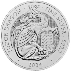 UK 10 oz silver Tudor Beasts TUDOR DRAGON 2024 BU £10