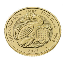 U.K. 1/4 oz gold TUDOR BEASTS The TUDOR DRAGON 2024 BU £25