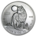 1/2 oz silver Timber WOLF 2006 $1 BU