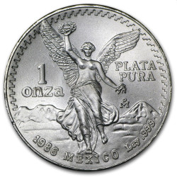 1 oz silver LIBERTAD 1986