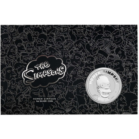 Perth Mint 1 oz silver HOMER SIMPSON 2022 $1 BU 