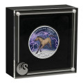 1 oz silver Australian BRUMBY HORSE 2024 $1 bu THUNDER COLOURED 