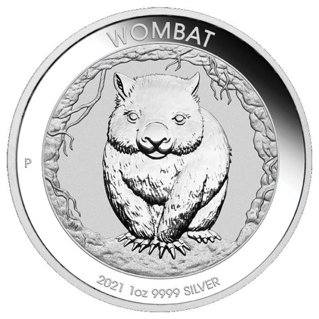 PM 1 oz silver WOMBAT 2021 $1