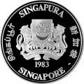 SINGAPORE $10 INDEPENDENCE SHIP .500 oz silver