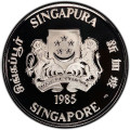 SINGAPORE $10 YEAR OF THE PIG 1983 .500 oz silver