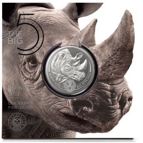 1 oz silver SAM BIG FIVE RHINO 2020 Rand 5 