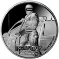 FIJI 1 oz silver ROBOCOP 2024 $0.50 bu COLOURED