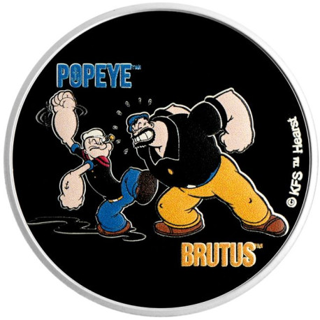 1 oz silver POPEYE The SAILOR MAN 2024 COLOURED $0.50