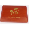 1 oz silver Australian BRUMBY HORSE COLLECTOR BOX for 12 coins 