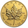 1 oz gold MAPLE LEAF 1986