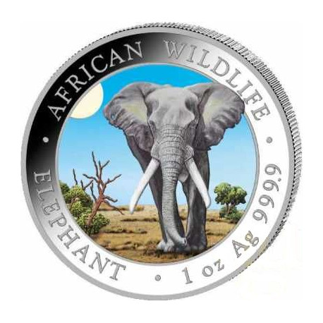 1 oz silver SOMALIA ELEPHANT 2025 Shillings 100