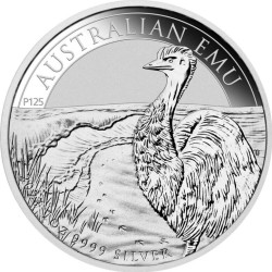 Perth Mint 1 oz silver EMU 2024 $1 bu