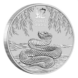 PM Lunar 3 DRAGON 1 oz silver 2024 BU $1 Australia