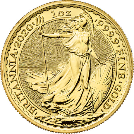 GOLD 1 oz GOLD BRITANNIA 2020 Oriental border £100