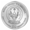 1 oz SILVER RWANDA RABBIT 2023 BU 50 AMAFRANGA