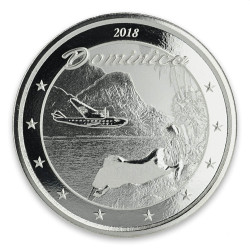 1 oz silver DOMINICA 2018 Eastern Caribbean N°3 / 8