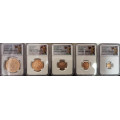 Sovereign Memorial 2022 5 coins set graded NGC PF70/70/70/69/69