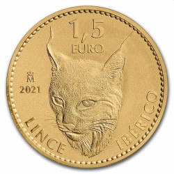 Spain 1/10 oz gold lynx 2023 BU 1.50€