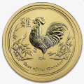 1/4 oz gold LUNAR ROOSTER 2017