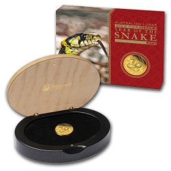 1/10 oz gold LUNAR SNAKE 2013 $15 PROOF