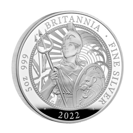 The Britannia 2022 UK 5oz Silver Proof Coin £10