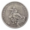 Heroes of Greek Mythology 1 oz silver 2024 PERSEUS & THE HEAD OF THE MEDUSA $2 ANTIQUED