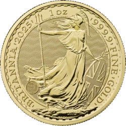 GOLD 1 oz GOLD BRITANNIA 2025 £100 King Charles bu