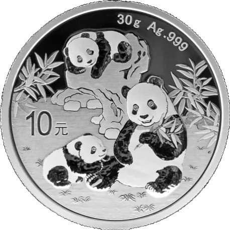 30 GR SILVER PANDA 2024 Yuan 10