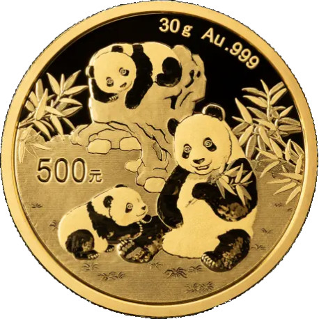 Gold CHINA PANDA 30 GR 2024 Yuan 500