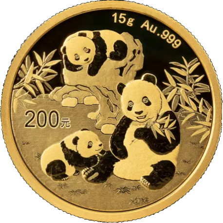 Gold CHINA PANDA 15 GR 2024 Yuan 200