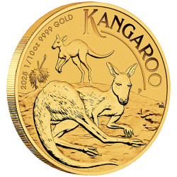 PM 1/10 oz GOLD NUGGET 2024 BU $15 Australia Kangaroo